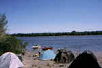 Il campo sul Rodano in Camargue